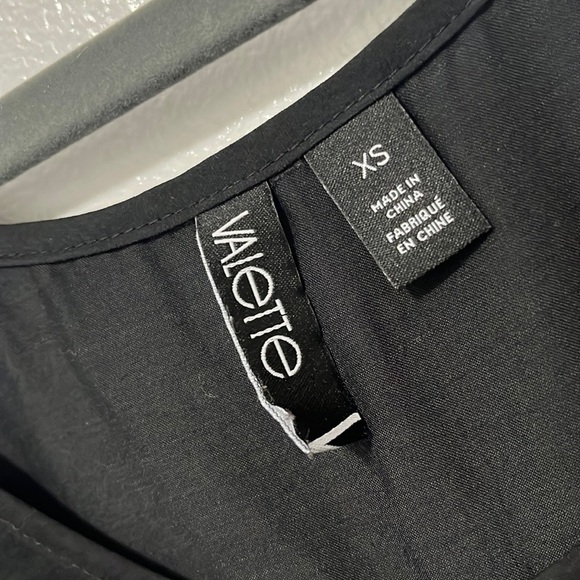 Valette Black Satin Lace Trim Scoop Neck Slip Dress - Picture 2 of 5